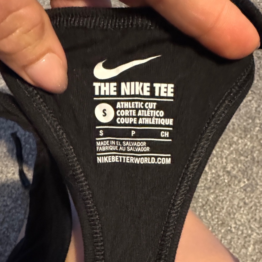 Nike Women's Black Tank Top with Red Swoosh - Picture 3 of 3